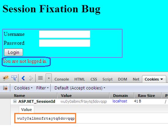 previous session generated cookies values